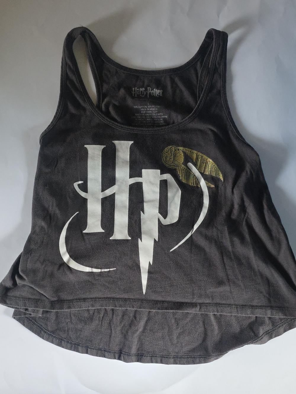 Warner Bros. Gray Harry Potter Graphic Tank with Gold Snitch